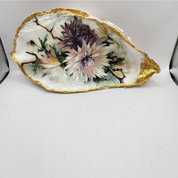 DECOUPAGE HUGE OYSTER SHELL - Picture 3 of 3